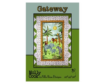Gateway Quilt Pattern by Molly Cook for Villa Rosa Designs – Panel Quilt Pattern – Beginner Friendly Baby Quilt – Safari Quilt Design