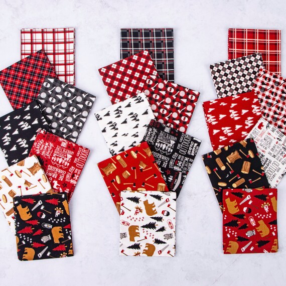 Woodsman Red Main Fabric by Lori Whitlock - Riley Blake Fabrics