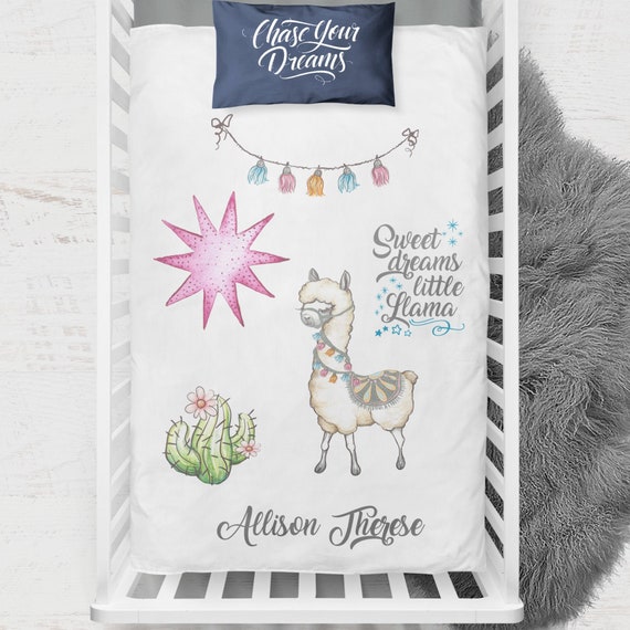 little llama crib bedding