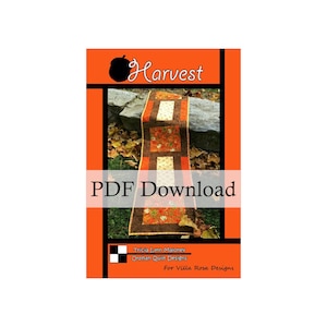 PDF Downlad - Harvest Table Runner Pattern by Orphan Quilt and Villa Rosa Designs