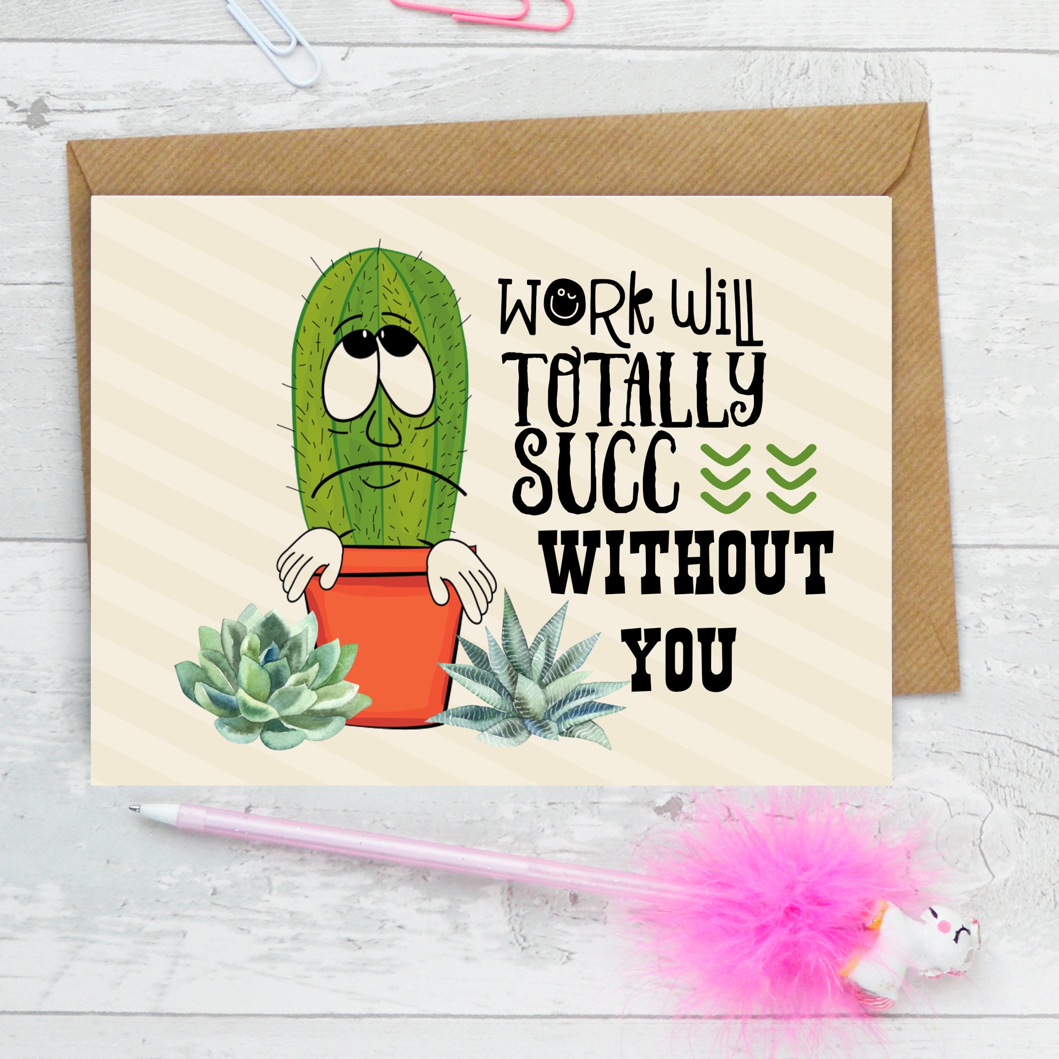 Work Will Succ/Printable Card/work will succ printable file/co Etsy