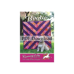 Birdie Quilt Pattern by Running Doe Quilts (PDF Version)