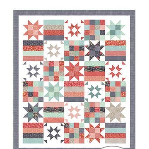 All American Remix Quilt Pattern by Chelsi Stratton Designs. Fat Quarter Quilt Pattern