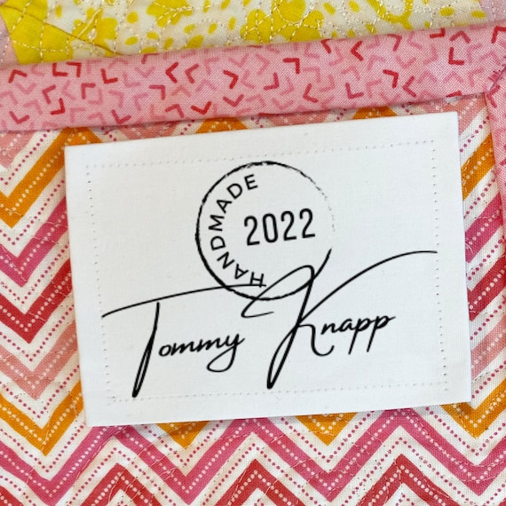 Sewing Labels Iron on or Sew on Quilt Tags Personalized Blanket