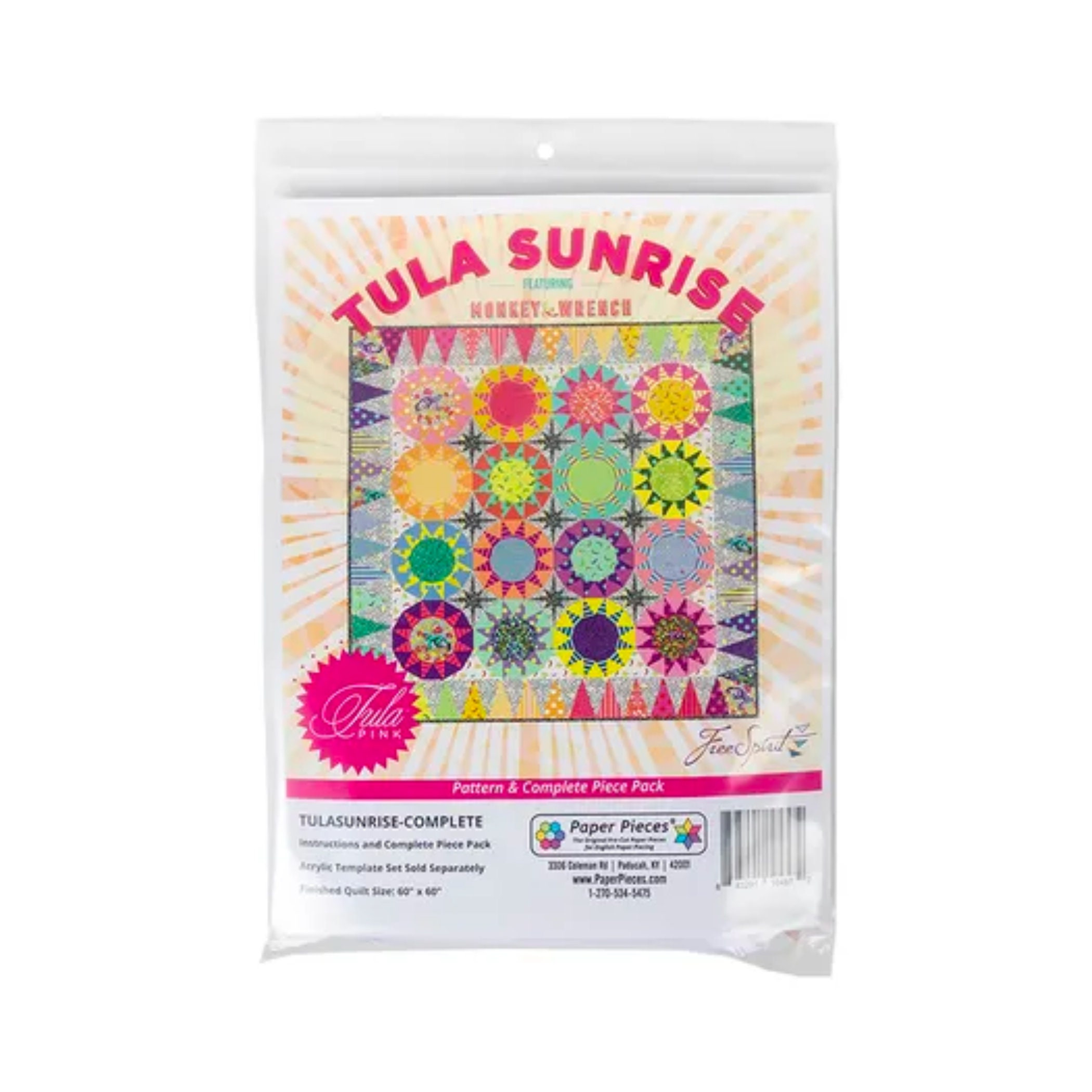 Tula Sunrise Quilt Pattern/Paper Pieces/English Paper -  Portugal