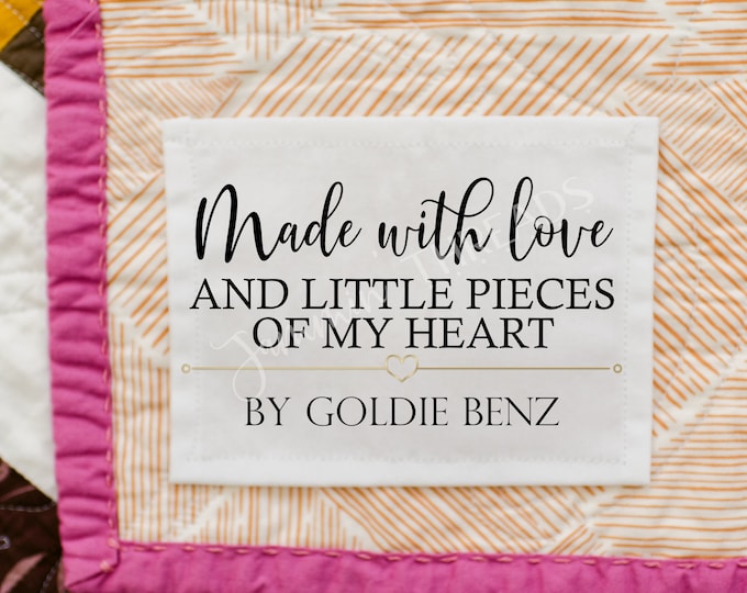 Made With Love and Pieces of My Heart. These Cute Quilt Labels Are ...