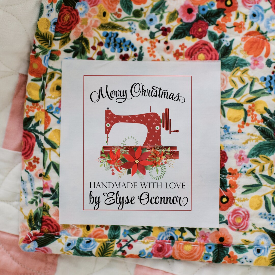 Christmas Quilt Labels Personalized for You in Cotton or Etsy Canada