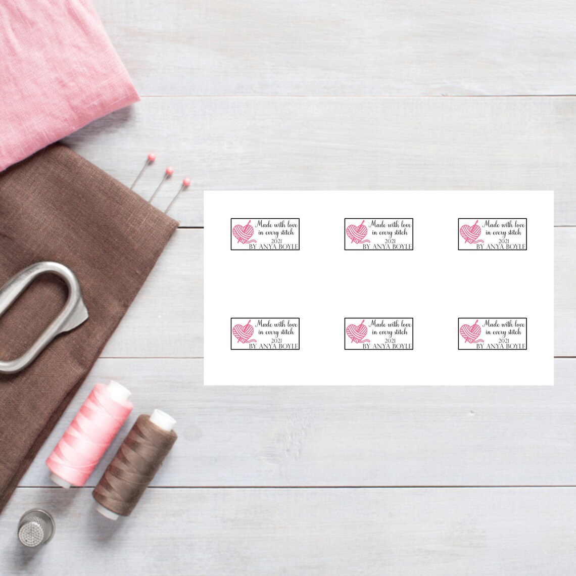 Crochet Blanket Labels/crochet/made With Love/crochet Etsy