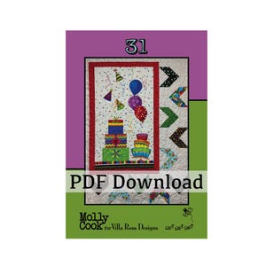 31 Quilt Panel Pattern by Molly Cook (PDF Version)  for Villa Rosa Designs
