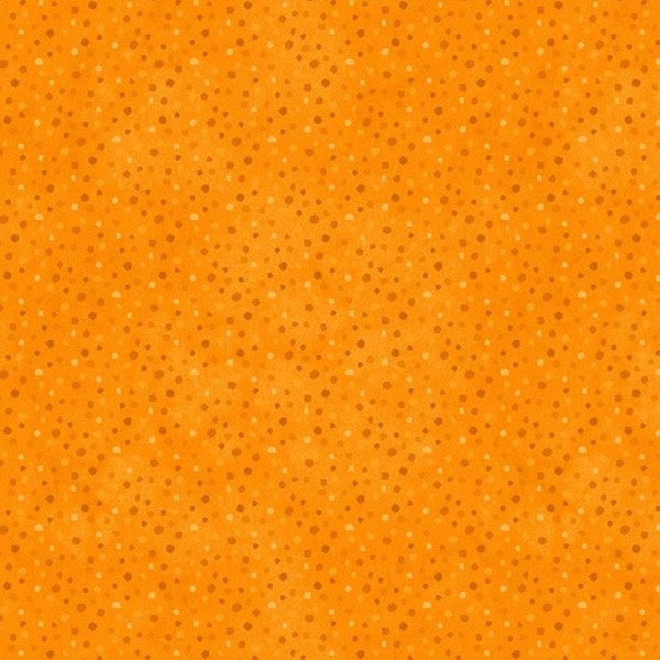 Essentials Quilt Fabric Orange on Orange Petite Dots by Wilmington Prints