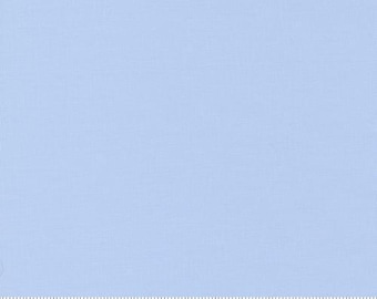 Bella Solids Light Blue Quilt Fabric 9900 63 by Moda Fabrics. Sold in 1/2 yard increments