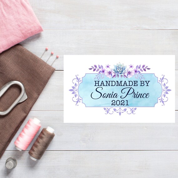 Cotton or Polyester Quilt Labels Personalized With Your Name ...