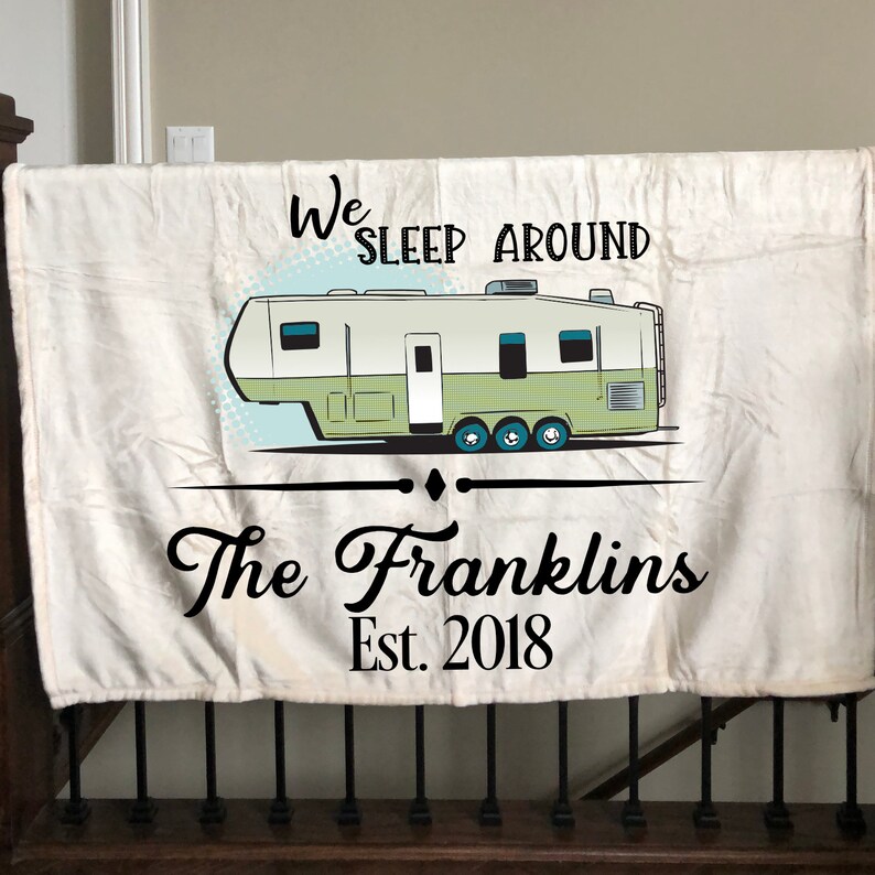 5TH Wheel Camper Blanket/personalized Camper Blanket/free Etsy