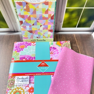 Panache Quilt Kit featuring Sorbet by Kaffe Fassett. Easy Quilt Kit. Beginner Friendly