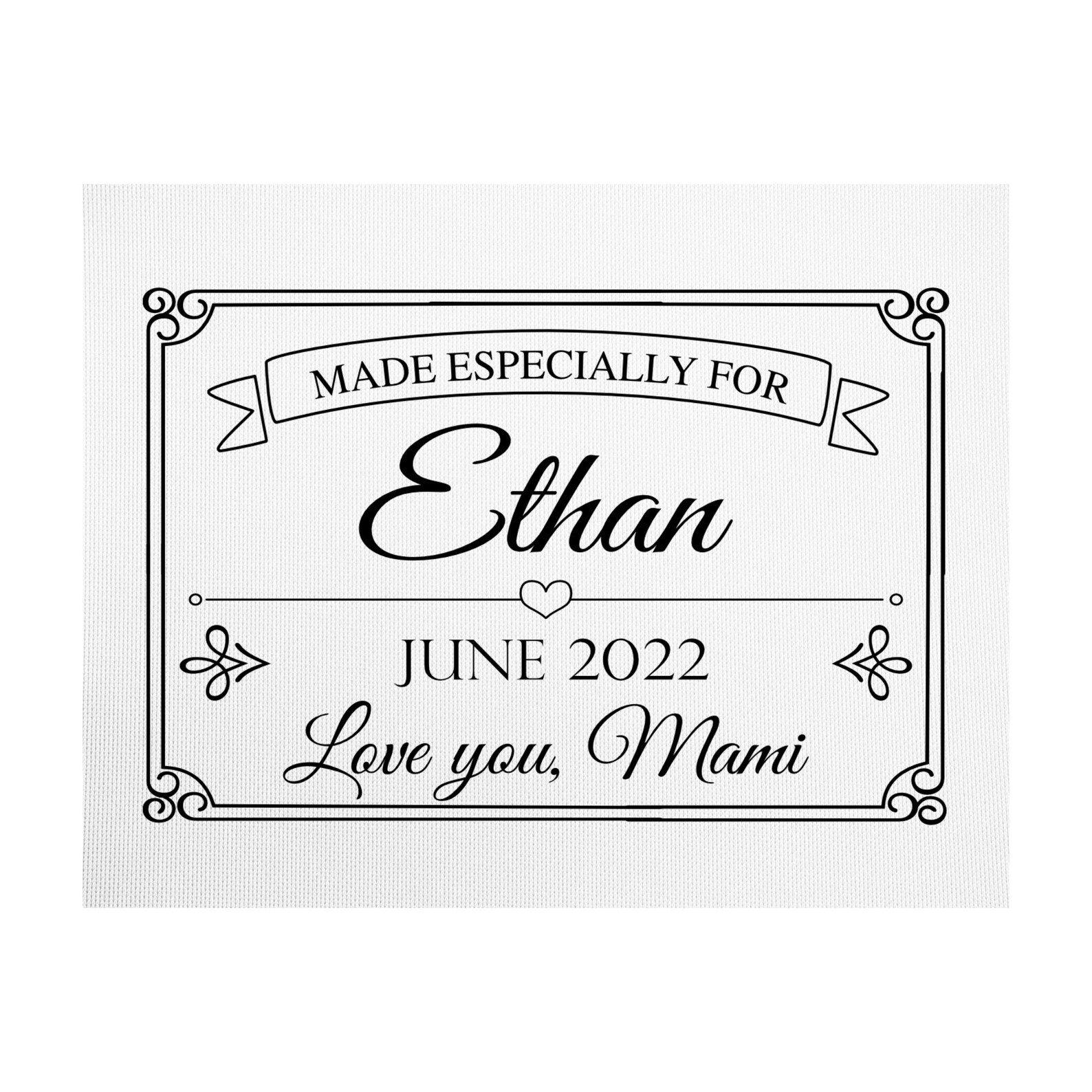 Custom Quilt Labels in Cotton or Polyester. This is a Single Etsy