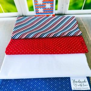 Beginner Patriotic Quilt Kit. Star Spangled Quilt KIt. Beginner Quilt Kit