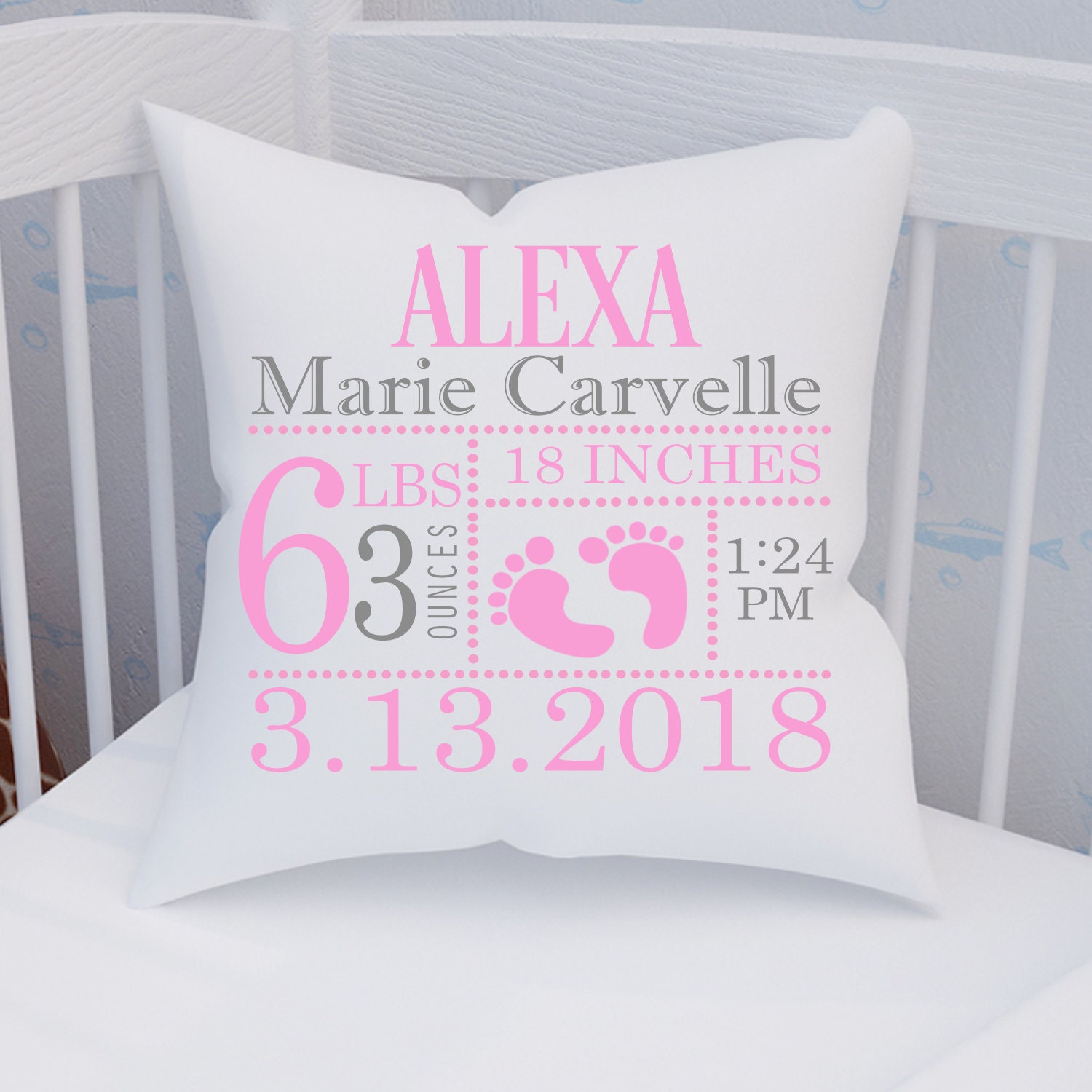baby keepsake pillow