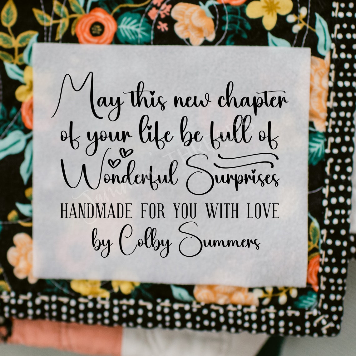 May This Chapter Quilt Label, Personalized Quilt Label With Name ...