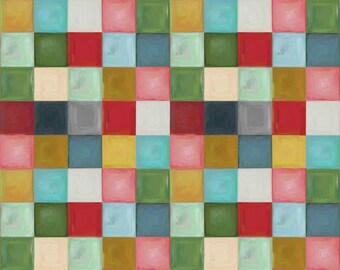 Holly Woods Christmas Quilt Fabric Tiny Squares 9244-107 Tertiary