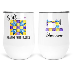 Playing With Blocks/quilt blocks/quilting/sewing/sewing mug/quilting mug/funny sewing/funny quilting/guilting gift/sewing gift/quilt fabric