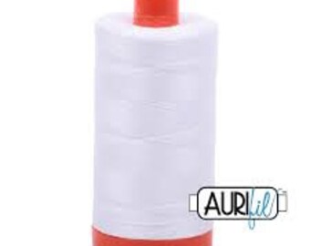 Aurifil Mako-50 WT Baumwoll-Garn – 3 Große Spulen (1422 Yards) In Kreidefarben – Made In Italy