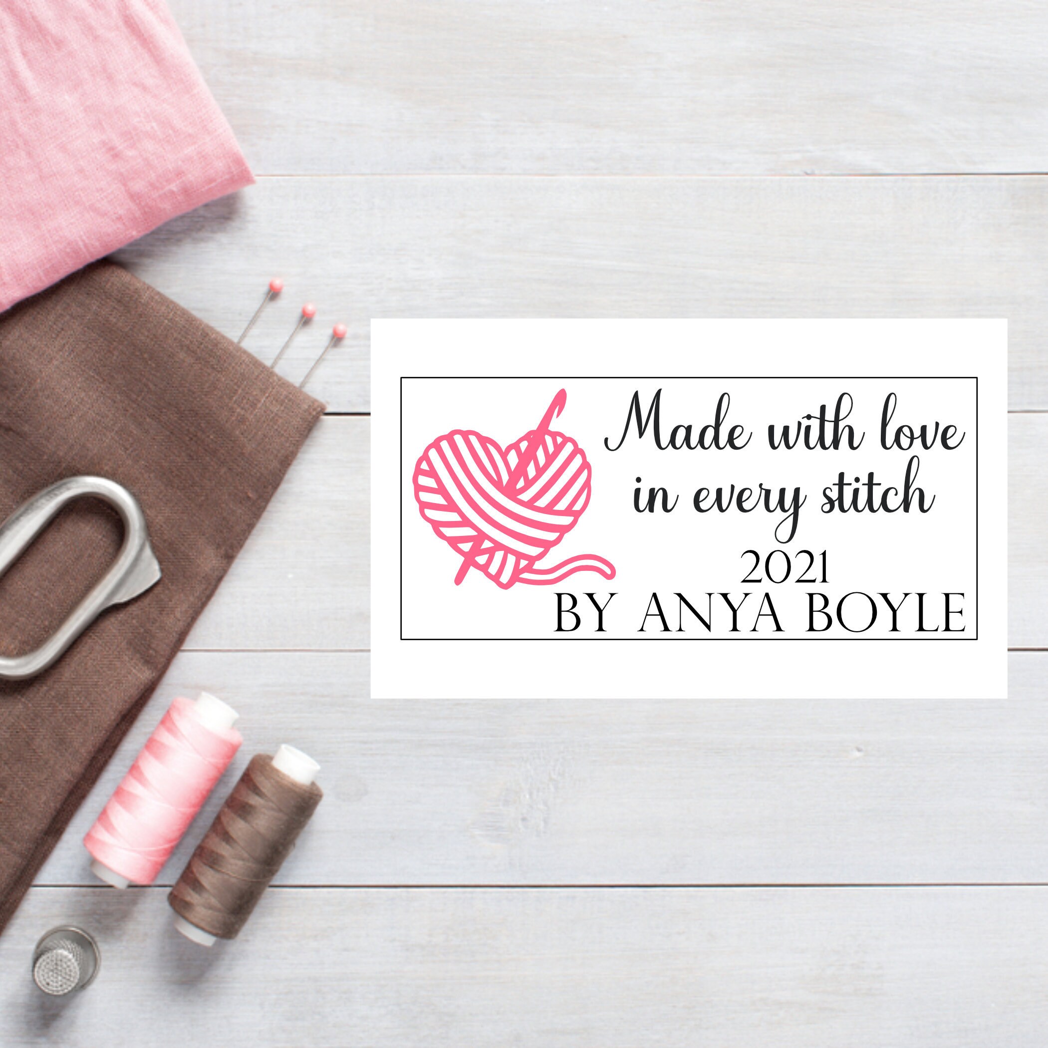 Crochet Blanket Labels/crochet/made With Love/crochet Etsy