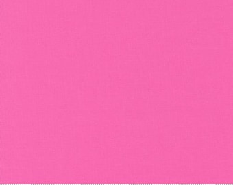 Bella Solids Quilt Fabric Peony 9900 91 by Moda Fabrics. Sold in 1/2 yard increments