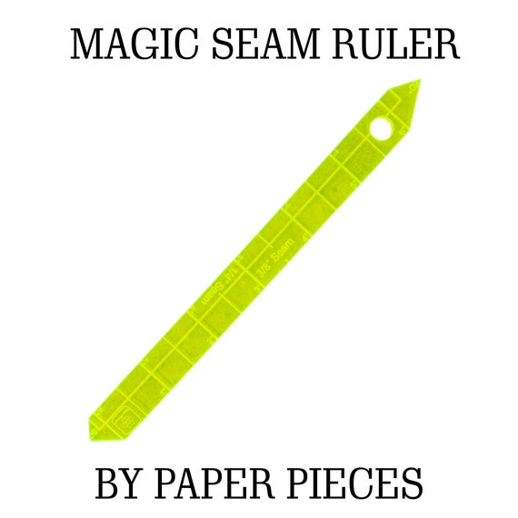 12 Magic Seam Ruler by Paper Pieces/fabric Ruler/quilt Ruler/seam Guide/seam  Ruler/seam Allowance/sewing/quilting/paper Pieces/quilt Fabric 