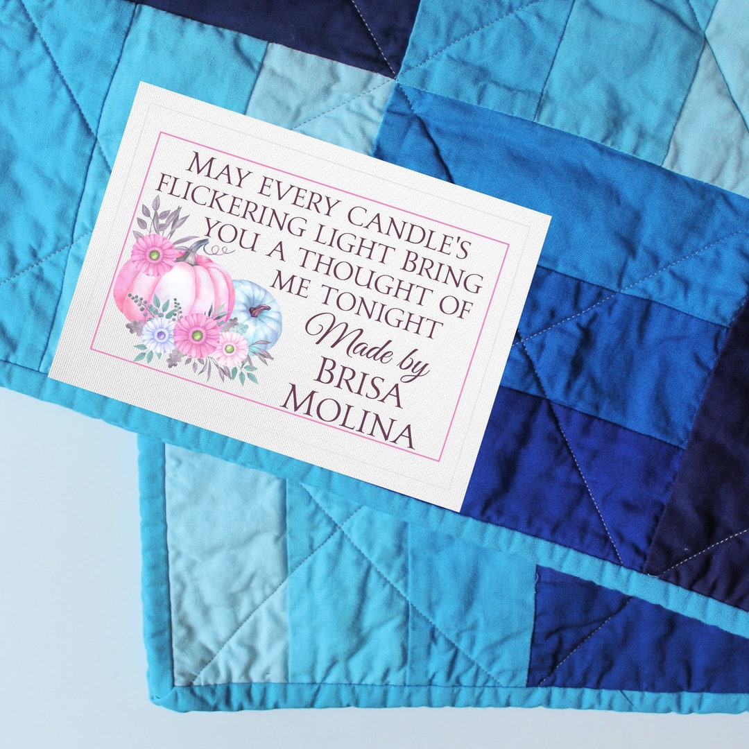 Cotton or Polyester Quilt Labels Personalized With Your Name. Etsy UK