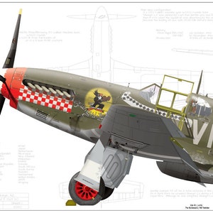 P-51B-7-NA Mustang &quot;Shangri La&quot; 336 Fighter Squadron &quot;Rocketeers&quot; 4 Fighter Group RAF Debden