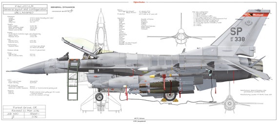 米空軍 戦闘機 F-16 ファイティングファルコン 主翼 タグ キーホルダー F-16 (航空機) - Wikipedia