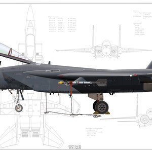 F-15C-33-MC Eagle 422 Test and Evaluation Squadron &quot;Green Bats&quot; 57 Fighter Weapons Wing Nellis AFB Fine Art Aircraft Print