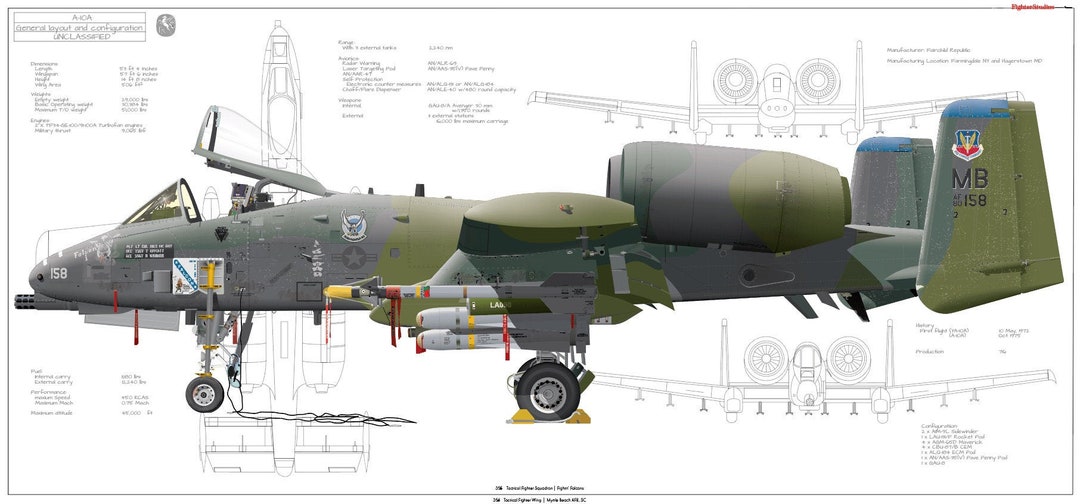 A-10A Thunderbolt II 355th Fighter Squadron 