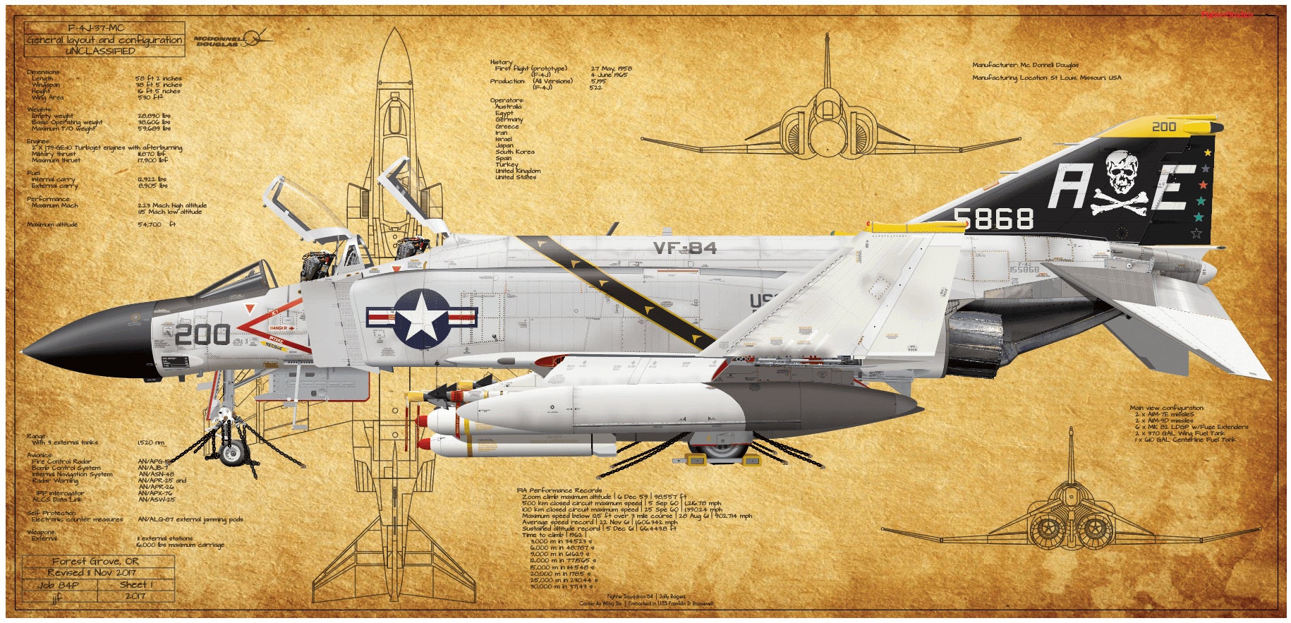 F-4J Phantom II Fighter Squadron 84 