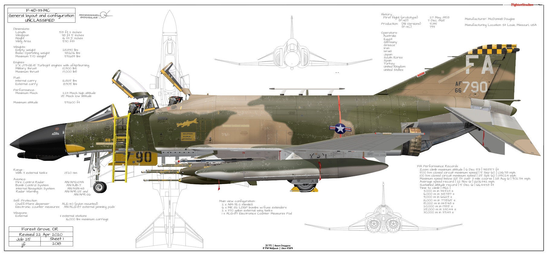 F-4D Phantom II 25th Tactical Fighter Squadron 