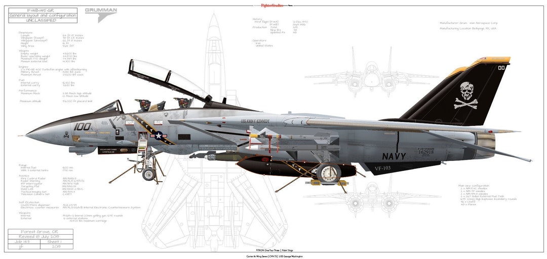 1/72 F-14AB 第103戦闘飛行隊 “ジョリーロジャース 2005 1/72 F-14AB