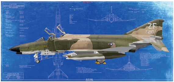 F-4E Phantom II Brenda 01 58 TFS 432 TRW Udorn Thailand - Etsy
