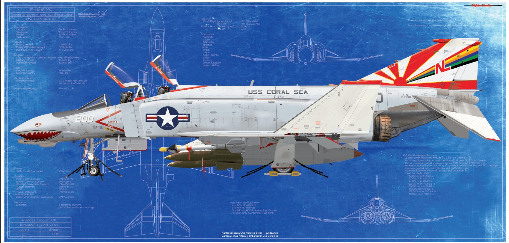Amazon | 1/72 ホビーマスター F-4B ファントムⅡ VF-111