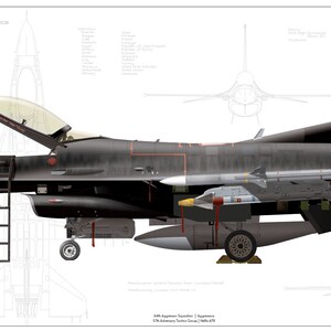 F-16CM-42E-GD Fighting Falcon, 64th Aggressor Squadron &quot;Aggressors,&quot; 57th Adversary Tactics Group, Nellis AFB