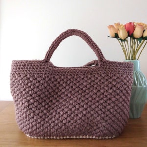Crochet bag pattern - Nagomi crochet bag, DIY, gift, simple crochet, tutorial, basic crochet skills
