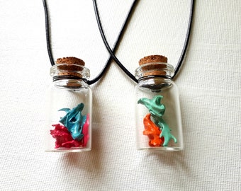 Vial of Voles Necklace. Choice of colours