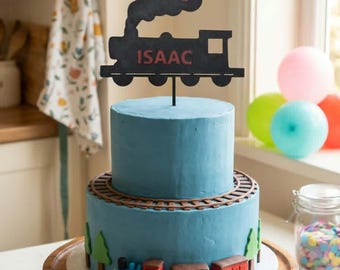 Steam Train 3D Printed Cake Topper - Personalised