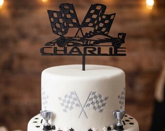 Formula 1 3D  Printed Cake Topper - Personalised