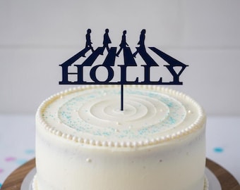 Beatles Themed 3D Printed Cake Topper - Personalised