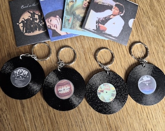 Retro Vinyl LP NFC Keyring/Bag Tag