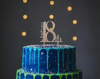 18th Birthday Cake Topper - 3D Printed Using PLA