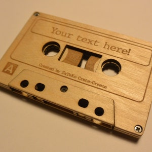 Cassette, Tape, Retro, ZaTeKo wooden vintage cassette DXF, SVG download files, laser cutting, CNC