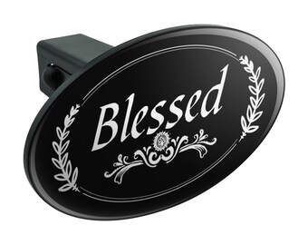 Graphics and More Hummingbird Crowned Woodnymph Purple Violet Oval Tow Hitch Cover Trailer Plug Insert 2