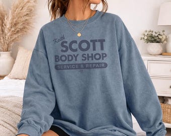 Gilmore Girls Keith Scott Body Shop Vintage Officially Licensed Adult Oversized Comfort Colors T-Shirt and Crewneck Sweatshirts
