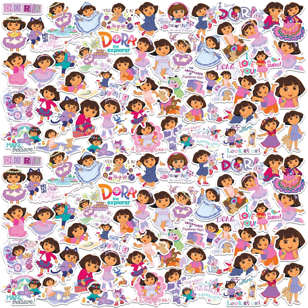 dora-the-explorer-dress-up-officially-licensed-deluxe-vinyl-stickers